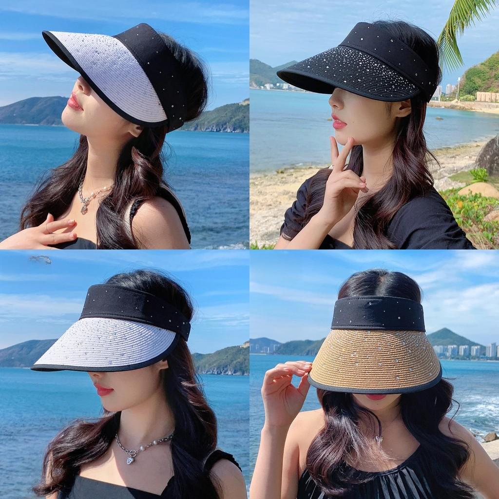 Summer Foldable Sun Hat With Breathable Straw And Stylish Design For Women