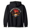 Marshall's Beach Retro Vintage Sunset Distressed Design Zip Hoodie
