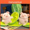 Plush Pig Cabbage Toy Cartoon Stuffed Animal Doll Decoration Kids 20cm Gift
