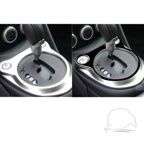 Piano Black Gear Shift Panel Decal Cover Sticker For Nissan 370Z Z34 2009-