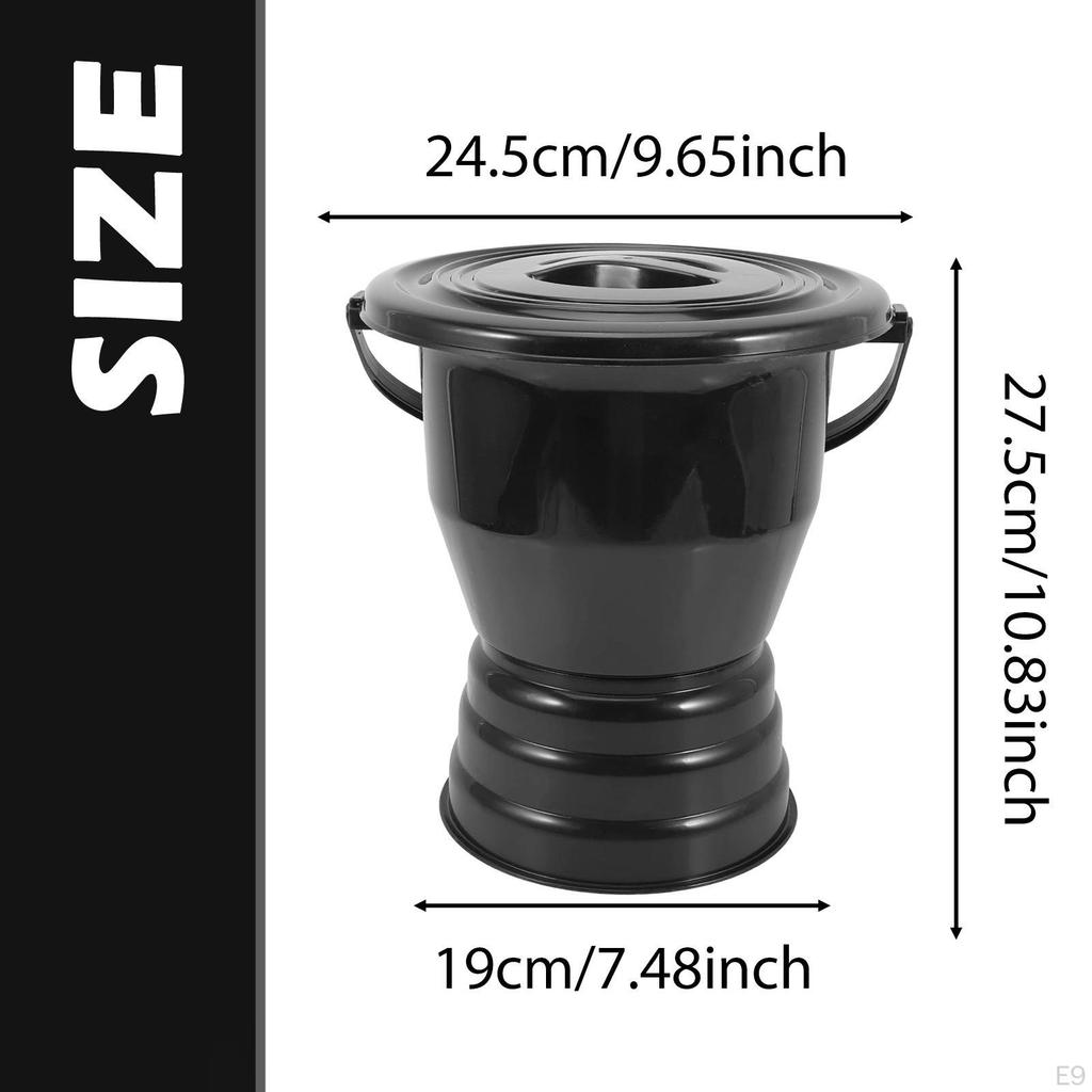 Spittoon Urinal with Lid Chamber Pot Practical Portable Potty Bucket for Indoor Adults