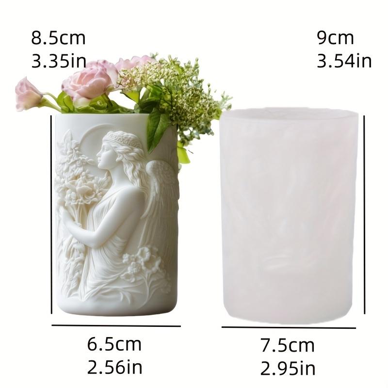 Andělská dívka sukulentní rostlina květináč pryskyřice silikonová forma krásná bohyně úložný box betonová forma dívka svícen sádrová forma