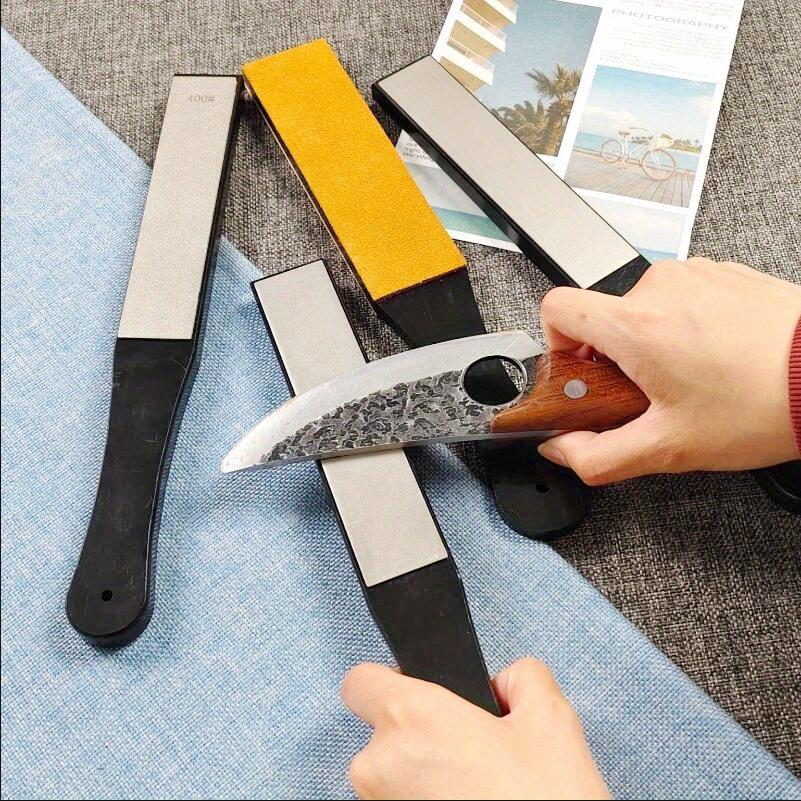Diamond Knife Sharpener Handle Outdoor Tools Sharpening Double Sided Grind Whetstone Home Sharpening Tool and Polishing Board