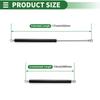 Motoforti Universal Lift Support Strut Gas Metal Set Springs, 17-inch/430mm, 120lb/535N/53.5kg, Black, 2-Piece