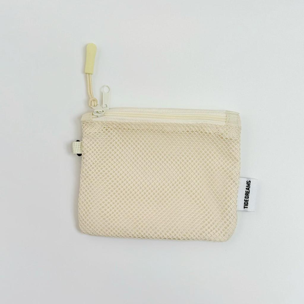 Double-Layer Mesh Travel Bag: Mini Storage for Coins, Lipstick & Cosmetics