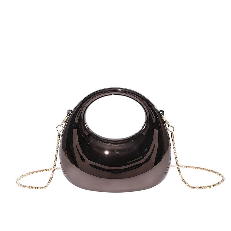 New fashion chain mini bag glossy acrylic lipstick change bag shoulder messenger dinner bag