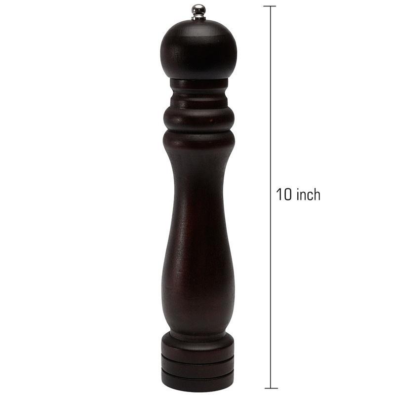 

5/6/8/10/12 дюймов Деревянная Дубовая Перечница Специи Соль Кукурузная Мельница Мельница Мюллер Инструмент для Дома Кухни 10