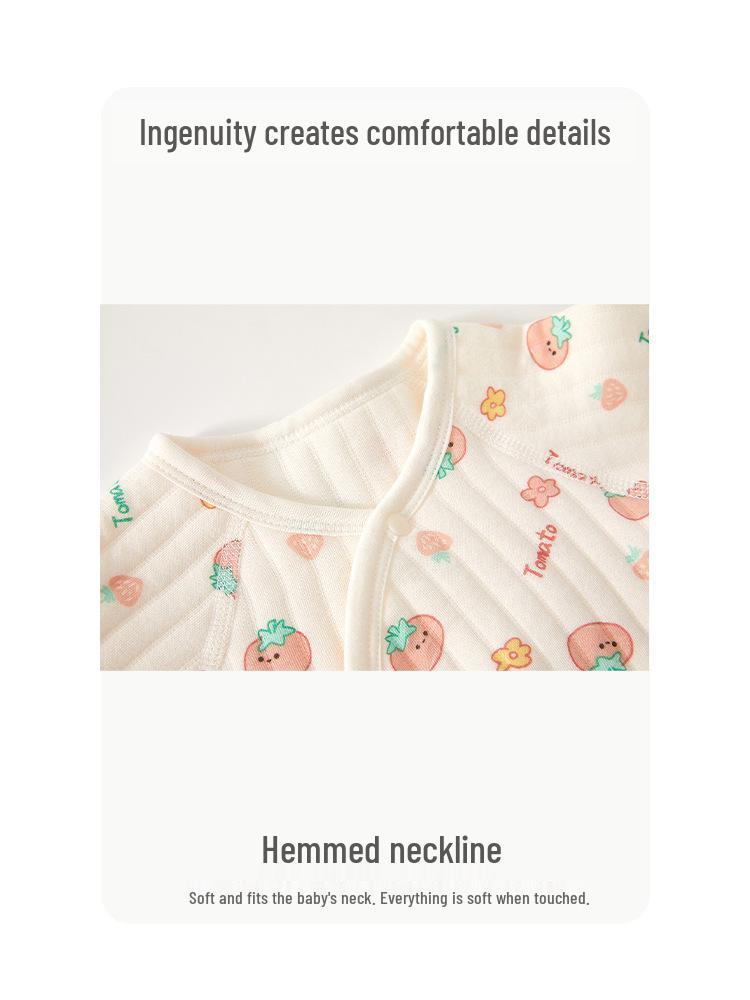 Prošívaná novorozenecká kombinéza - Teplé kojenecké oblečení na podzim/zimu, Velikost 52 (0-3 měsíce), Třída A.