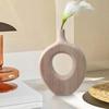 1PC/3PC Zen Vase Aesthetic Room Decor Flower Vases Rustic Wooden Vase Ornament Home Table Decor