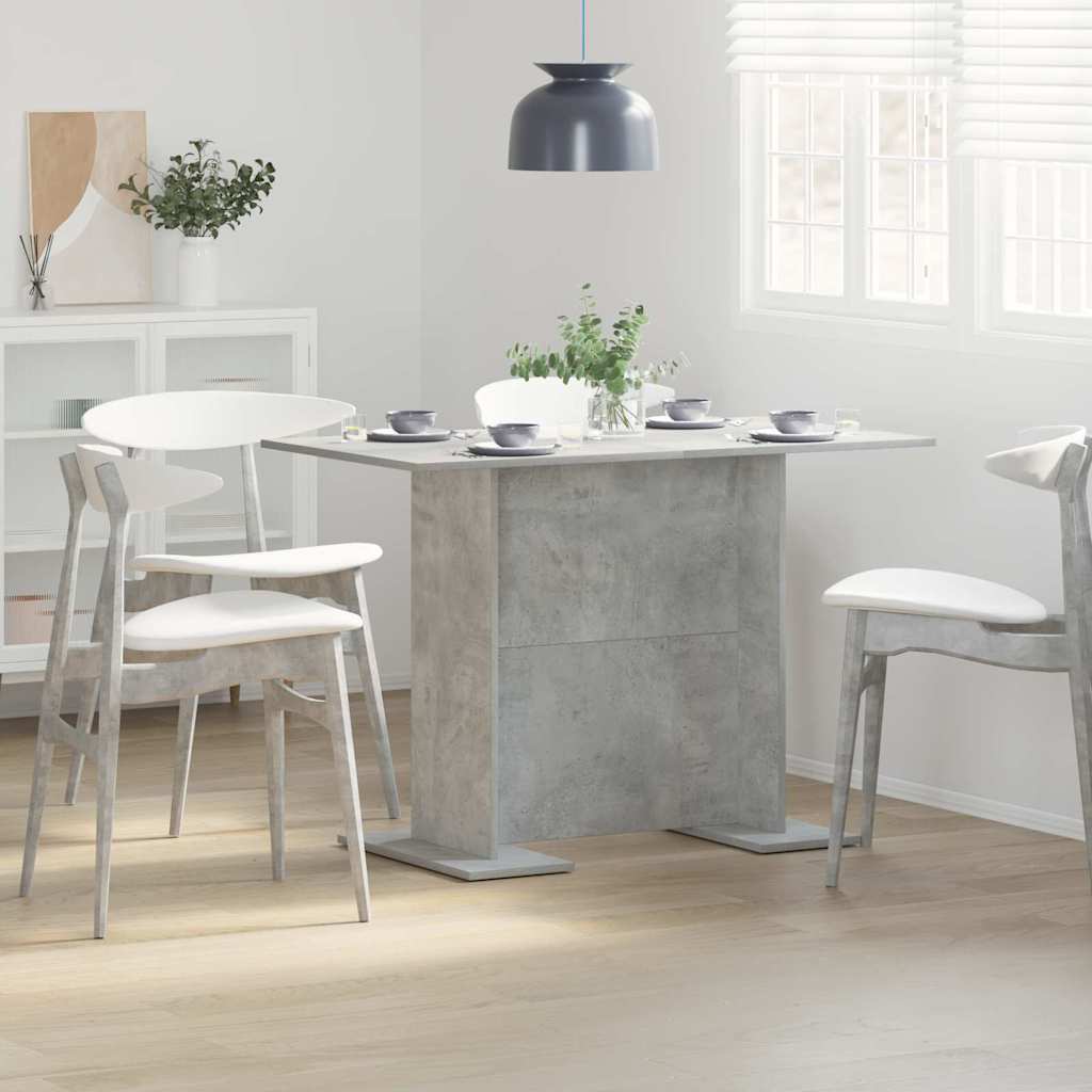 Dining Table Concrete Grey 110 x 60 x 75 cm Engineered Wood