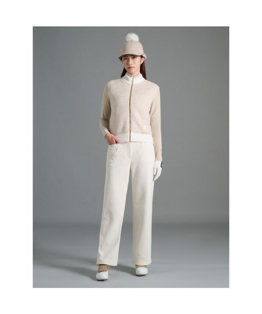 Beanpole Golf Women'S Windproof Full-Zip Vest - Beige