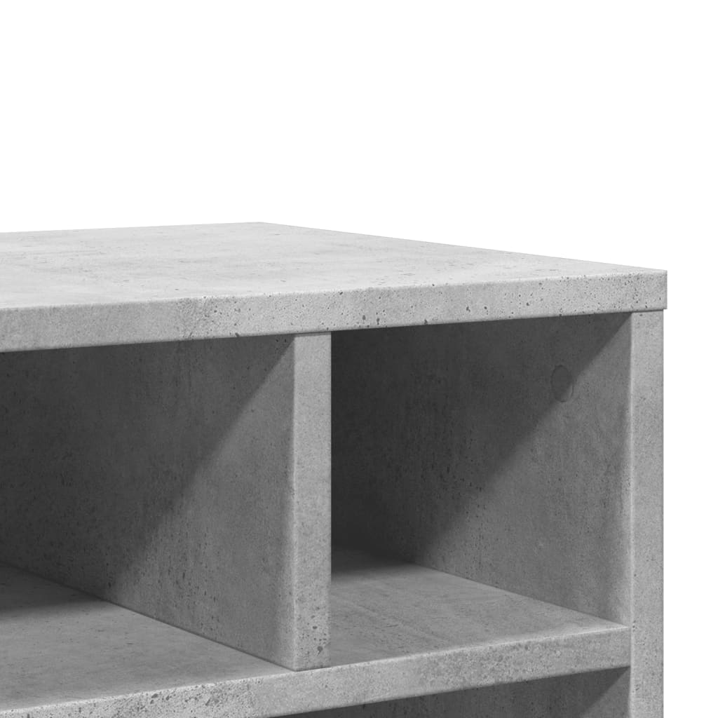 Vidaxl Printer Stand, With Wheels, Concrete Gray, 41X32X48 Cm