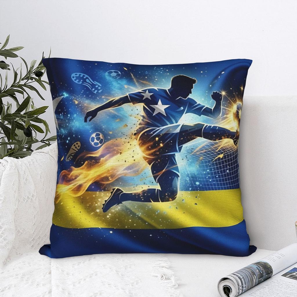 TEAM CURACAO Soccer Sport Square Pillowcases Polyester Sofa Cushion Cover Cute Decor Pillow Cover