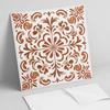 Printed Vinyl Tiles - Bedroom Decoration Ornamental Floral Pattern 9x30x30 Cm