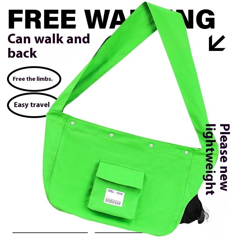 

Large Breathable Canvas Cat Carrier Bag Portable Crossbody Travel Pet Sling Outdoor Tote for Cats Kittens Puppy Big Capacity