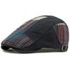 HT4806 Beret Cap Spring Summer Autumn Hats for Men Women Vintage Patchwork Beret Hat Male Female Ivy Flat Cap Adjustable Berets