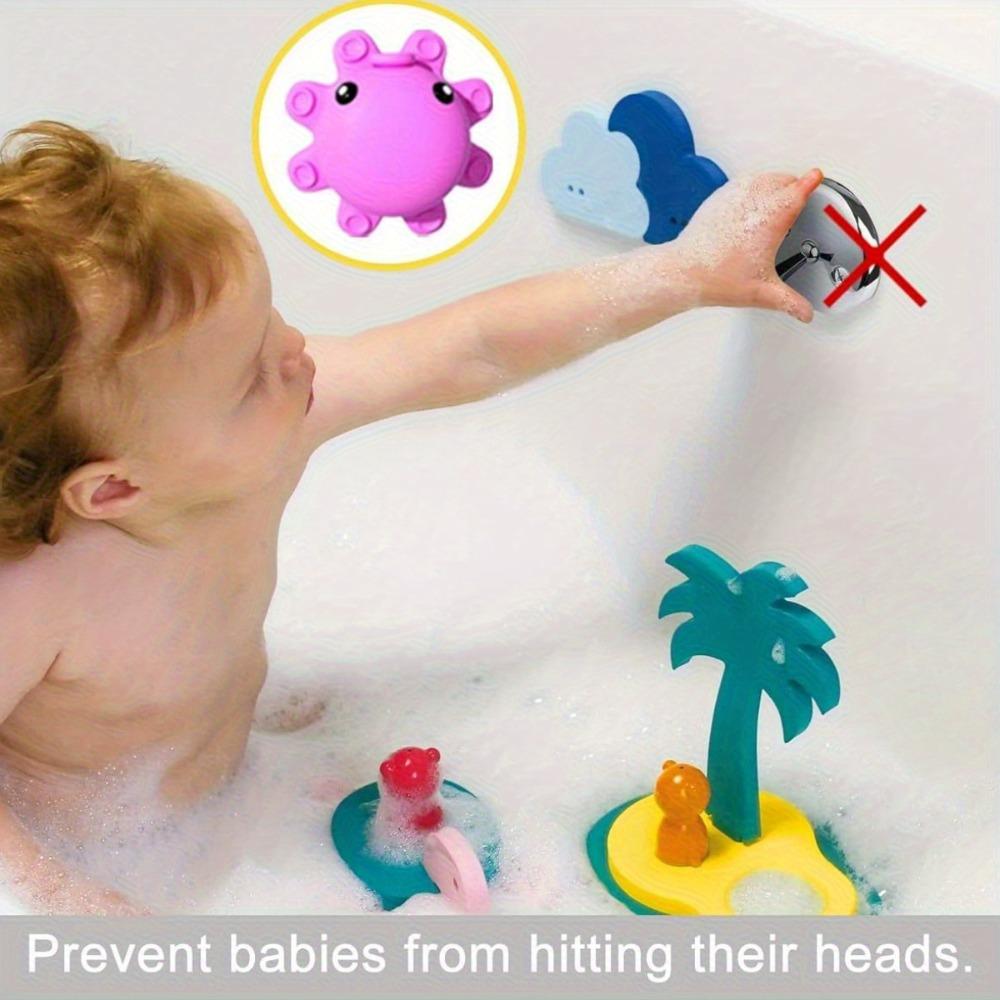 Silicone Bathtub Overflow Drain Cover with Suction Cup for Deeper Bath Water Depth Increase Bathroom Accessories Sink Drain