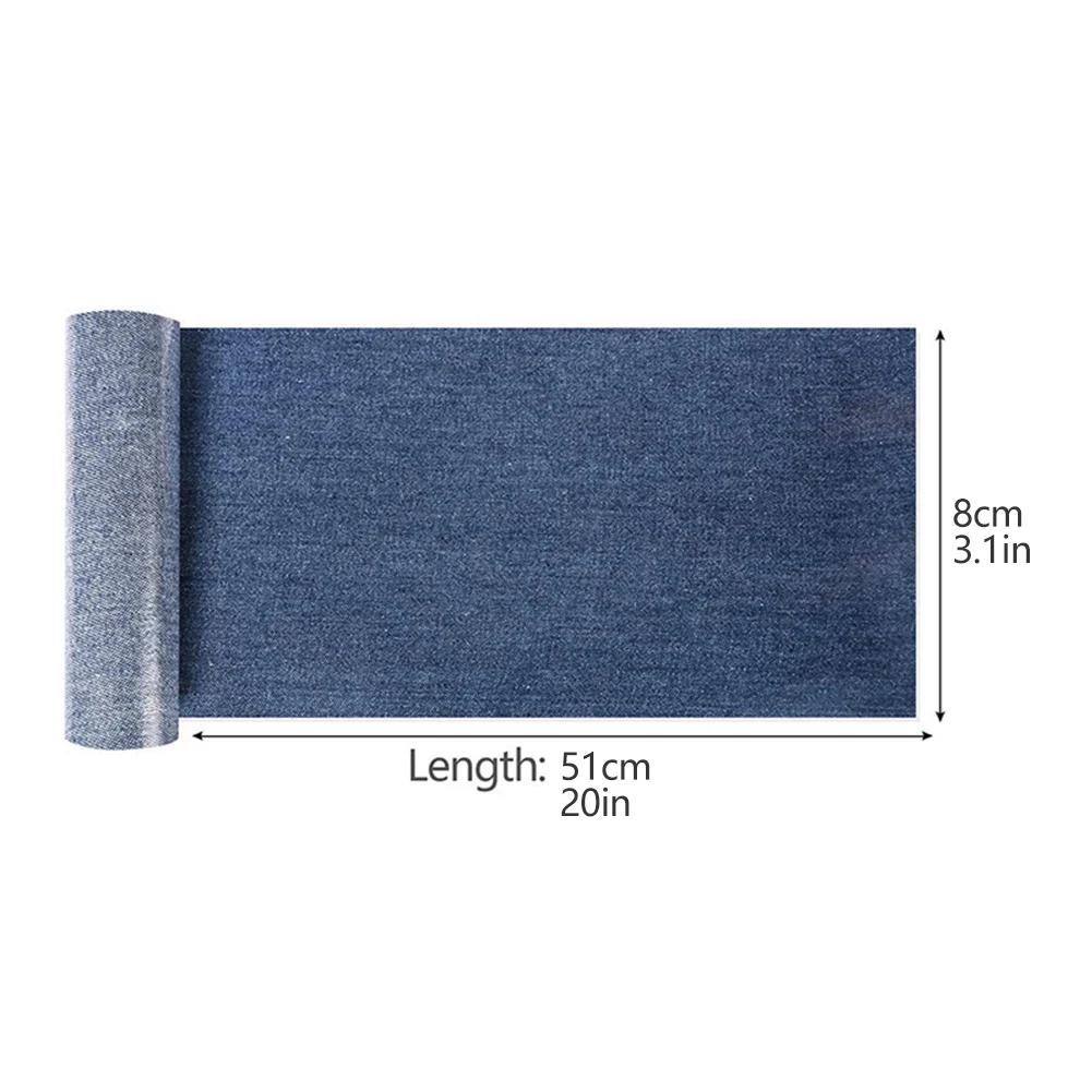 Denim Repair Patches Roll Iron On For Clothes Jackets Pants Jean Elbow Clothing Badges Apparel Accessories