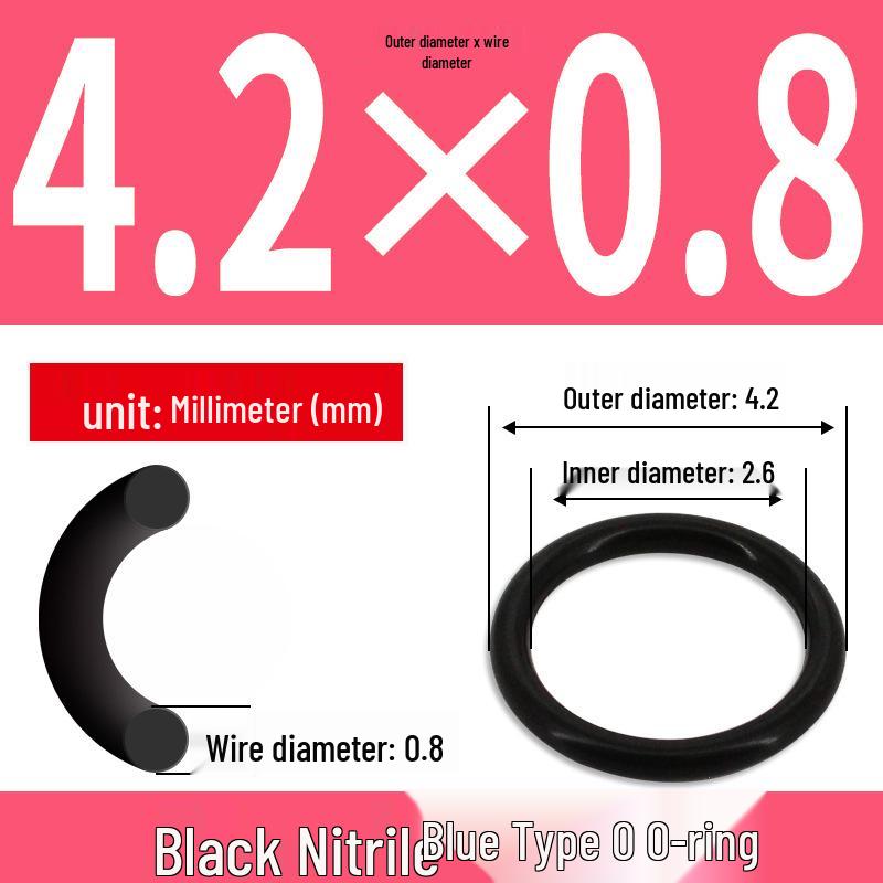 Durable Nitrile Rubber O-Ring, Wire Diameters 0.4-0.8mm, Waterproof & Wear-resistant Sealing Ring