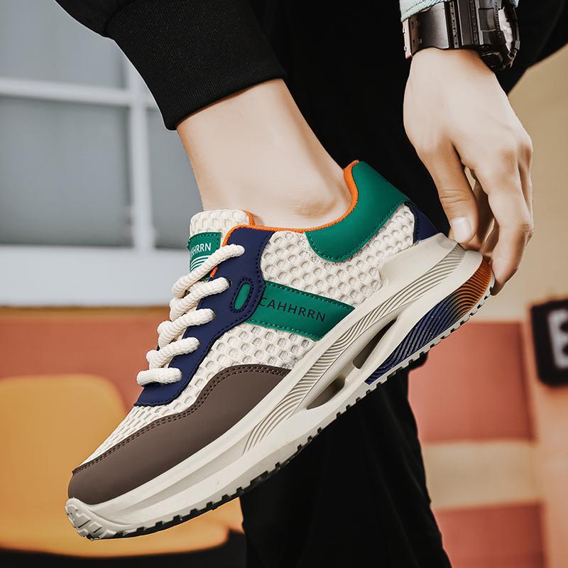 Korean Version of Fashion Men's Shoes Sports Shoes Men's New Lightweight Casual Mesh Shoes Versatile Running Shoes Trend
