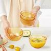 VISIONS Amber 4-Piece Heat-Resistant Glass Bowl Set