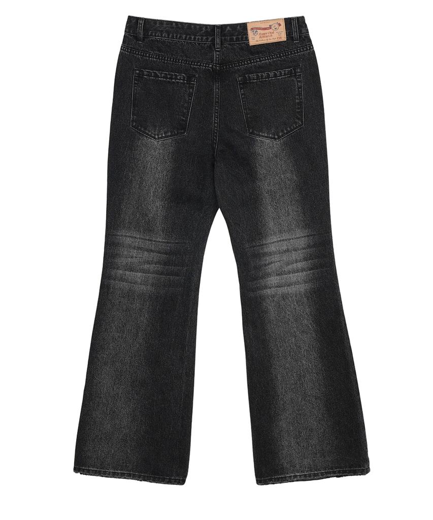 FDR Womens Vintage Boots Cut Denim Jeans Black