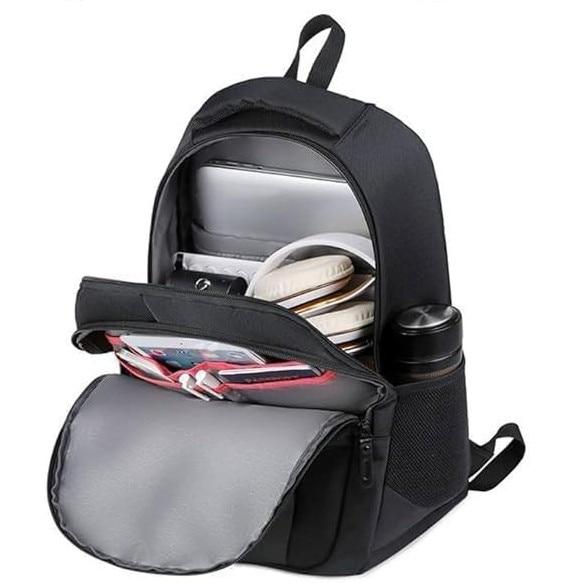 ZOLA Teen Backpack, 2 Compartments, Water Resistant, Black, 42x32x15cm, School Bag, Daily Commute