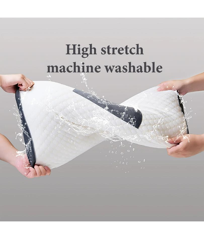 Soft Neck Pillow,  Adjustable Ergonomic Orthopedic Contour Support, High Quality Pillow Core, For Sleeping Comfort