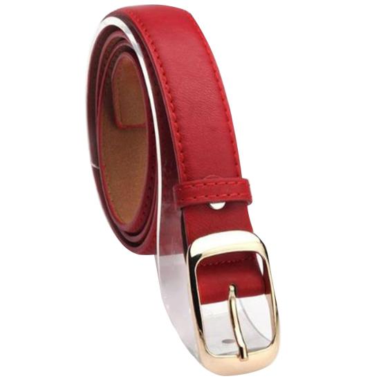 Fashion Women Faux Leather Solid Color Leopard Print Waist Belt Strap Waistband