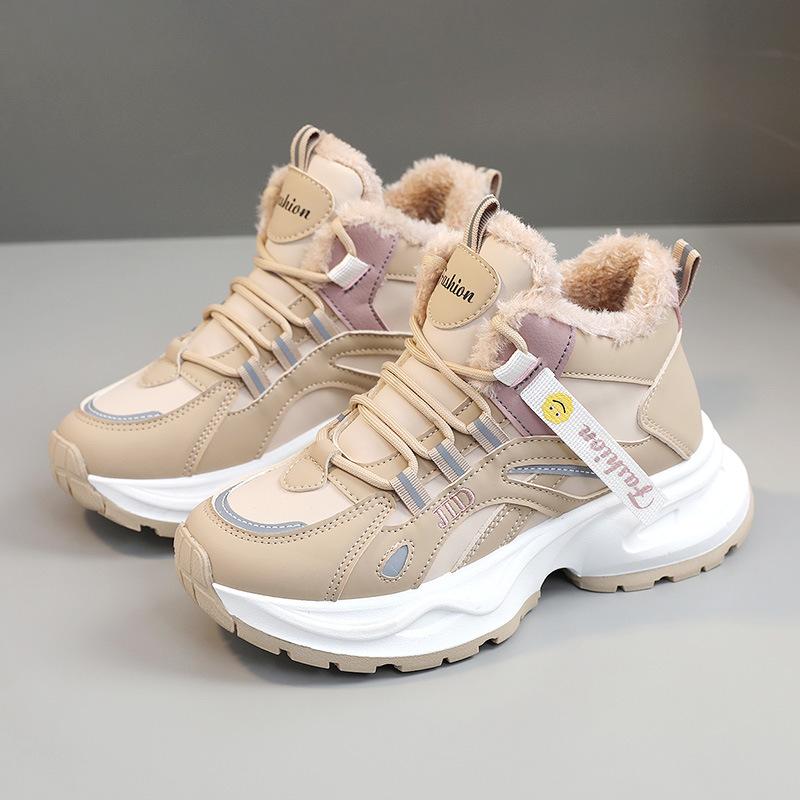 

G 2310-1 Korean version of dad shoes velvet winter new color matching student ins sports shoes heightened thick sole 40