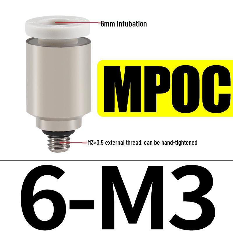 Straight-Through Quick Connector for Air Hose, Pneumatic Miniature 3-4, Air Pump Quick Plug M3/M5/M6/M7/01