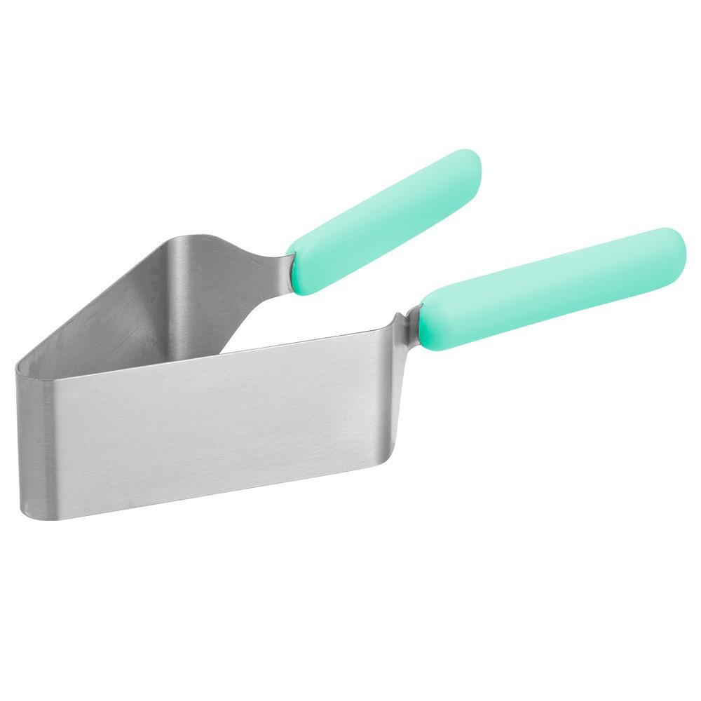 

Нержавеющая сталь резак для торта, щипцы, сервер для тортов, десерты, кондитерские изделия, хлеб, делитель пиццы, металлический нож для пирога, инструмент для подъема торта зелёный