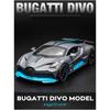 Carro de Brinquedo em Escala 1/32 Bugatti Divo Metal Carro de Liga de Brinquedo Diecasts e Veículos de Brinquedo Modelo de Carro Modelo em Miniatura Carros Brinquedos para Crianças Presente de Natal