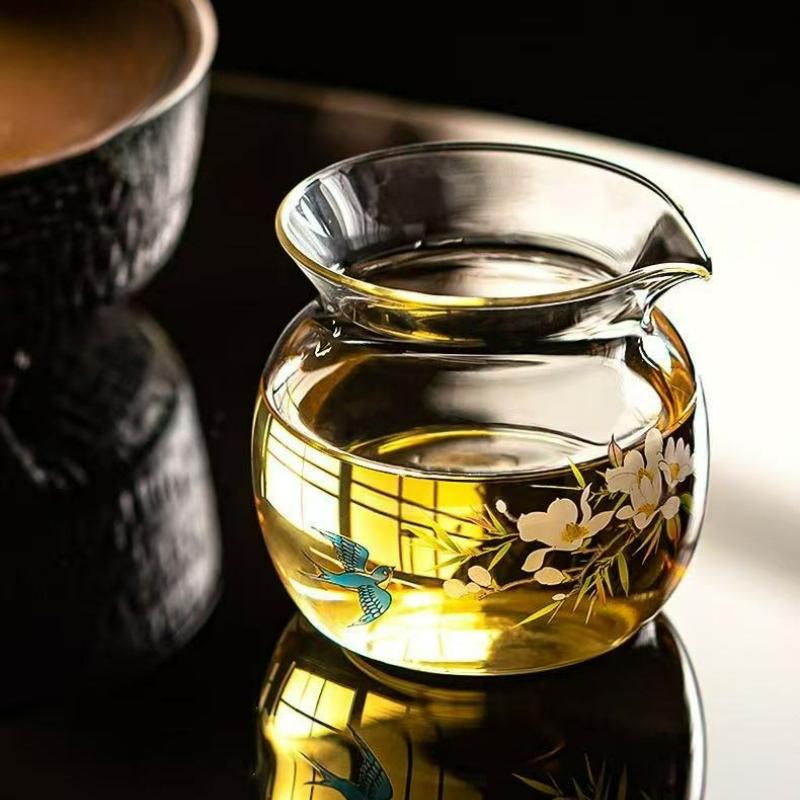 230ml Heat Resistant Glass Fair Cup Janpanese Home Tea Pitcher Divide Tea Cha Hai Dispenser Justice Cup Fair Mug Tea Ceremony