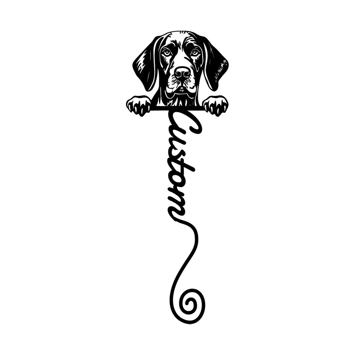 

German Pointer Dog Bookmark Metal Tin Art Book Lover Gift Unique Page Marker Teacher Appreciation