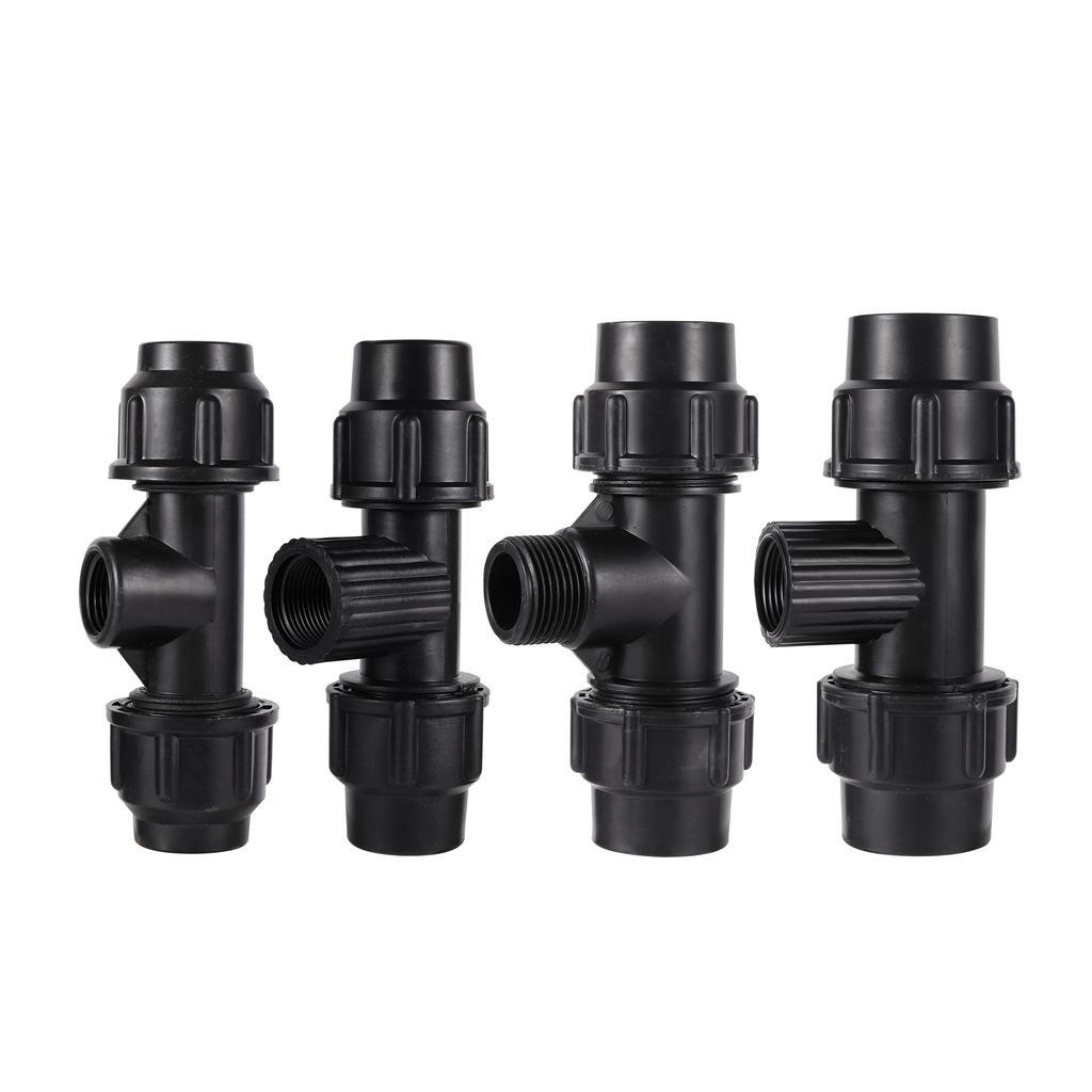 1Pc PE Connector Water Pipe Fittings to 20/25/32mm to 1/2"3/4"1" Quick Connect Tubing Fittings Garden Agriculture Irrigation