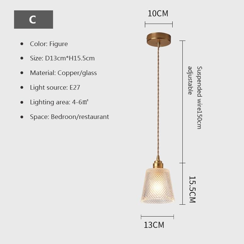 Modern LED Pendant Light Nordic Minimalist Single Head Glass Hanging Lamp Living Rooms Bedroom Study Kitchen Office Illumination