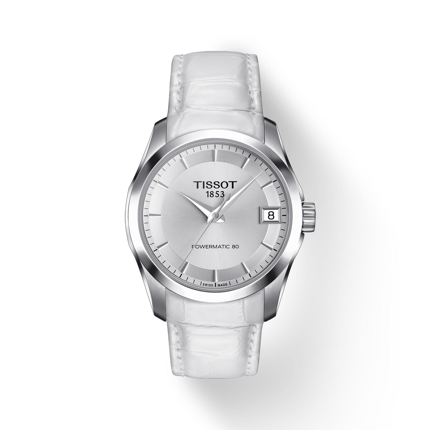 

Tissot Leather Strap silver Dial Men s Fashion Watch T035.207.16.031.00 срібний