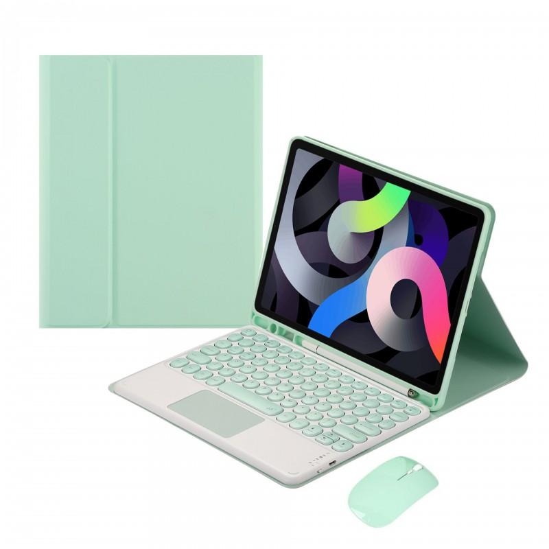 IPad 10th Gen Keyboard Case 10.2 Inch Touchpad Flip Cover PU TPU Protective Shell