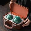 Ceramic Creative Travel Tea Set Portable Exquisite Chinese Office Tea Set Supplies Outdoor Brewing Teapot Tea Set Home Gift New