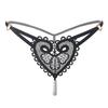 Transparent Women's Panties Sweet Underwear Open Crotch Thongs Embroidery Sexy Lingerie Erotic Beaded G-Strings T-Back