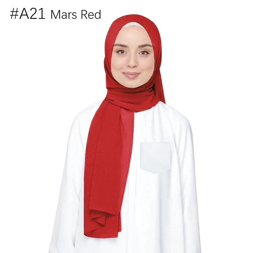 Ethnische Perlen Chiffon Bubble Kopftuch - Malaysia Schalkollektion