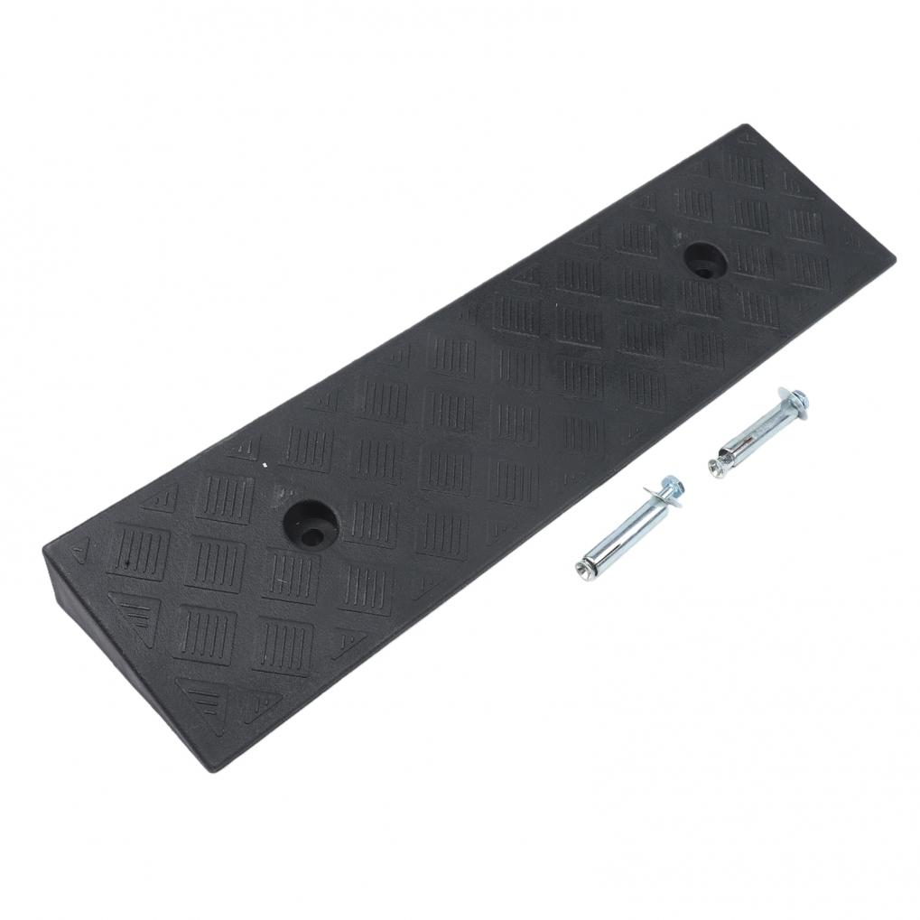PE-Kantenstein für Rampe 19,68x5,11x1,57 Zoll Rutschfester Türschwellen für Rollstuhl