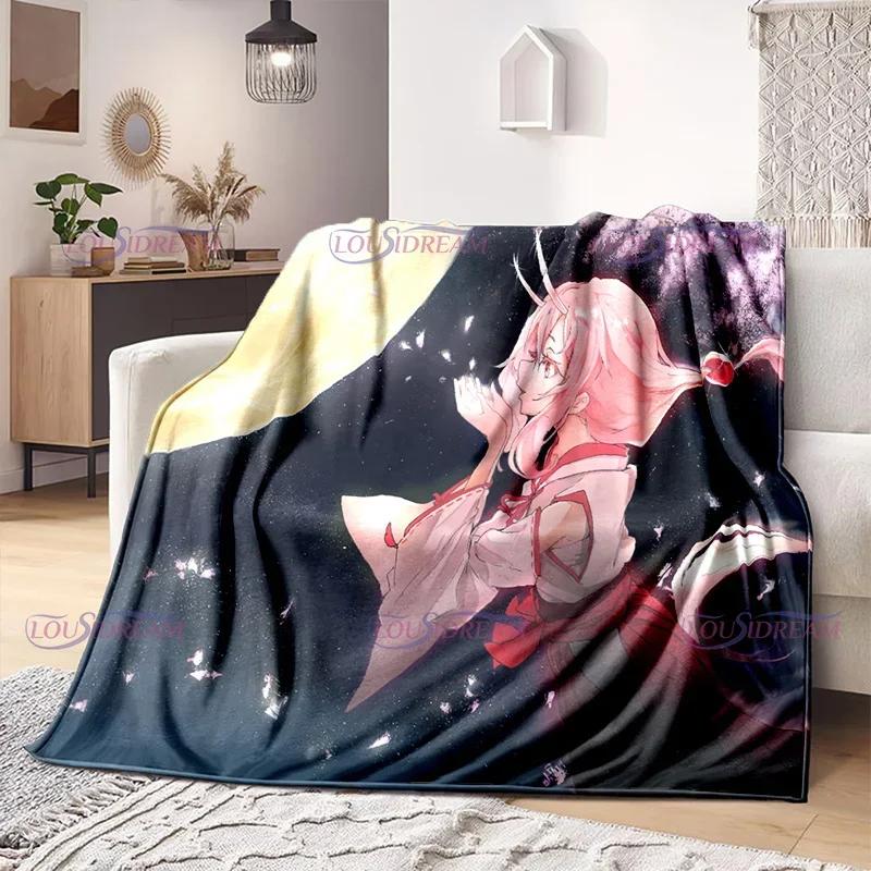 That Time I Got Reincarnated As A Slime Blankets Anime Cartoon Rimuru Tempest Blankets Home Flannel Blanket Sofa Throw Blanket
