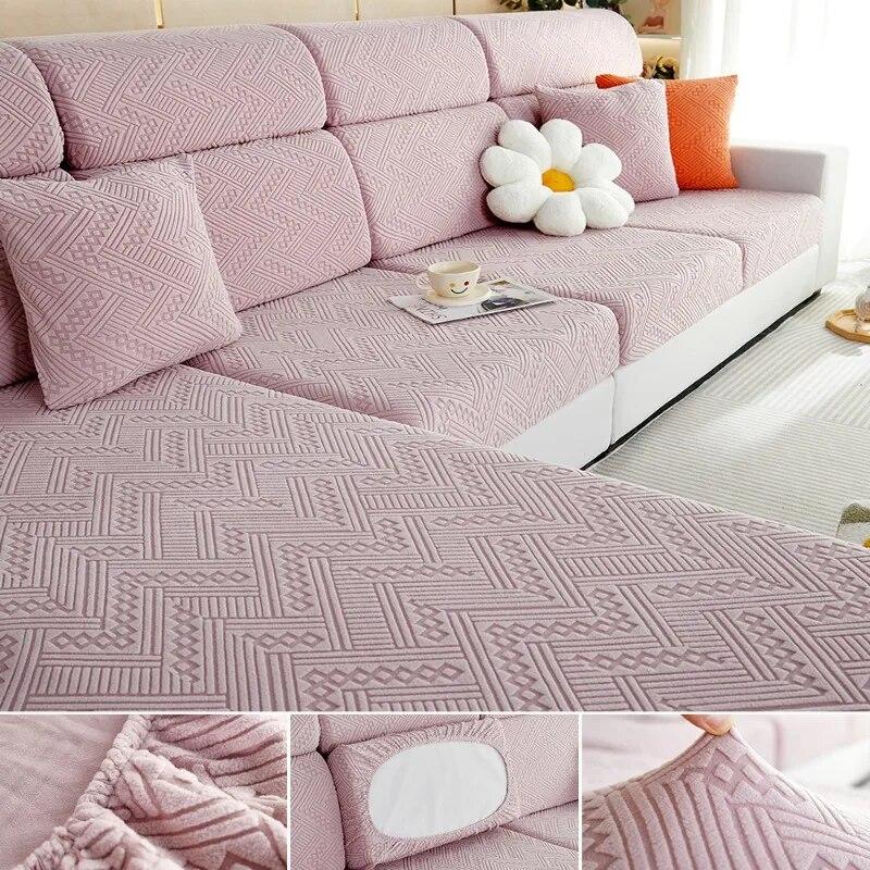 

Чехлы для диванов из жаккардовой ткани для гостиной, съемный чехол для дивана, эластичная защита для дивана, противоскользящие домашние животные и дети для дома Headrest Cushion(S)