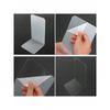 1pc Acrylic Bookend Book Ends for Shelves Clear Decor Book Ends for Desktop Organizer Stand Holder Non Slip Storage Organizer Book Stopper