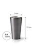 Dolce Duo Ice Cubes Stainless Steel Ice Ice Vacuum Insulated Thermo Tumbler Beer Cup 350ml 3 Cubes Birthday Gift Set Present Silver Non-Melting &