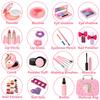 Flybay Kids Girls Makeup Realistic Washable Cosmetic Set for Girls and Princess Pretend Play Cosmetics Pretend Play Makeup Kit with Cosmetic Christmas
