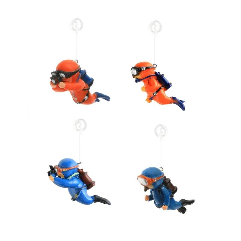 1x Floating Diver Aquarium Accessories Realistic Submarine Diver Decoration for Fish Tank Adds Fun & Style To Your Aquatic Setup