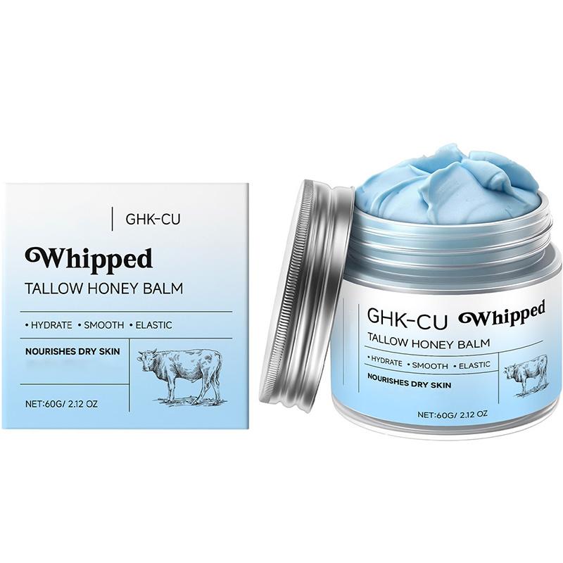 GHK-CU Whipped Tallow Honey Balm – 2% Copper Peptide + 5% Niacinamide, For Face & Neck 1pc